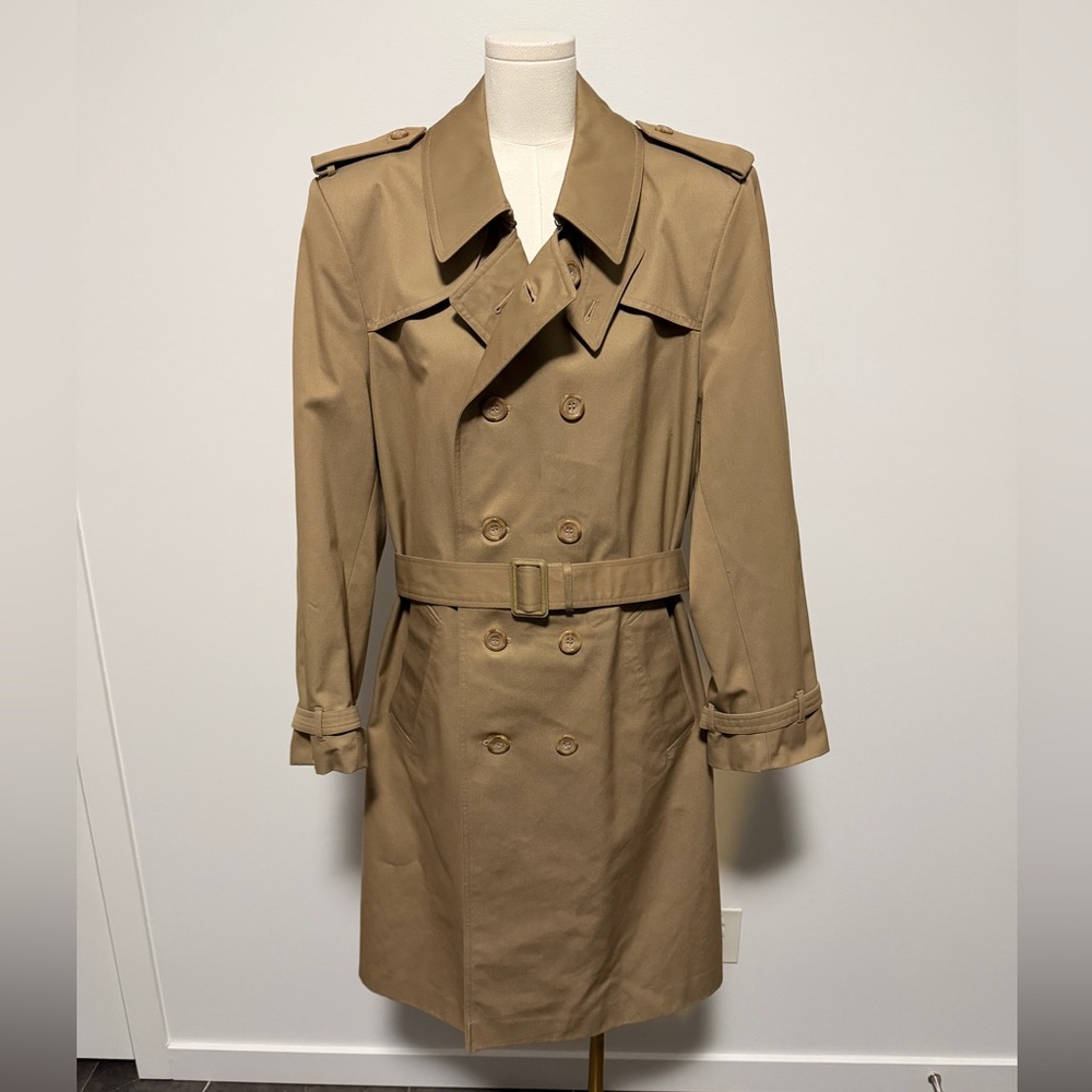 Men’s Classic Tan Trench Coat